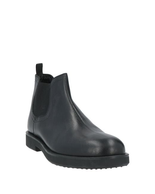 Sturlini Black Ankle Boots Leather for men