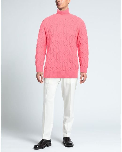Amaranto Pink Turtleneck for men