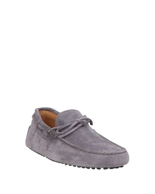 Tod's Gray Steel Loafers Leather for men