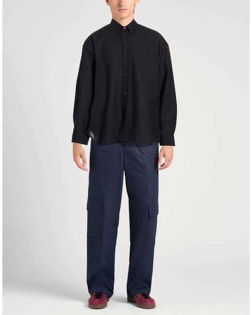 Studio Nicholson Blue Shirt Wool for men