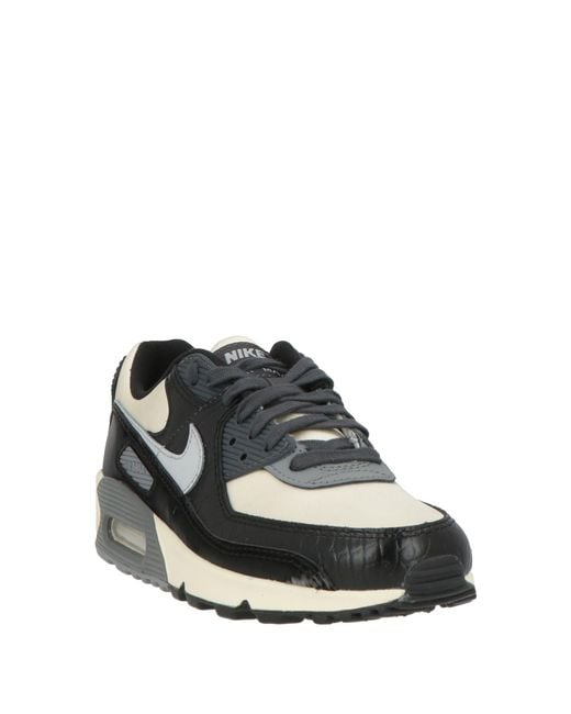 Nike Black Sneakers Textile Fibers, Synthetic Material for men