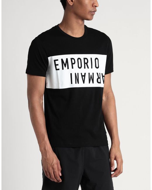 Emporio Armani Black T-shirt for men