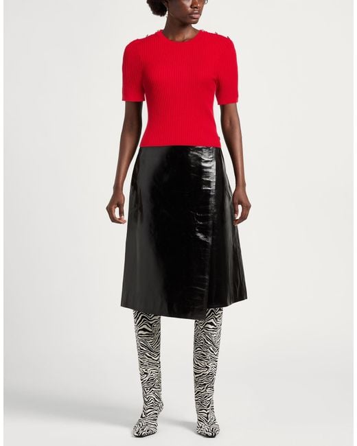 Sandro Red Top Viscose, Acrylic, Cashmere