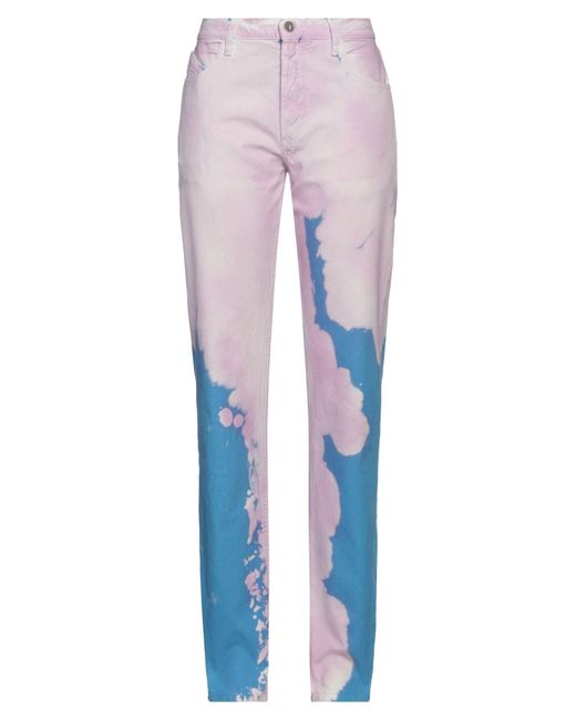 The Attico Pink Denim Trousers