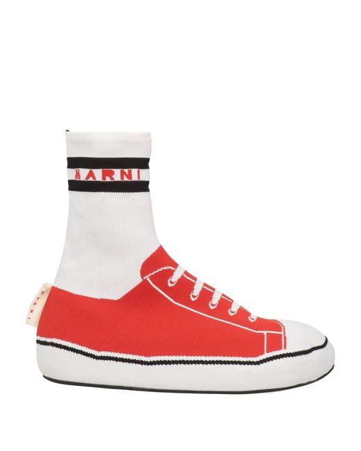 Marni Red Ankle Boots for men