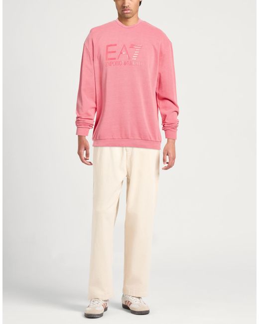 Sudadera EA7 de hombre de color Pink