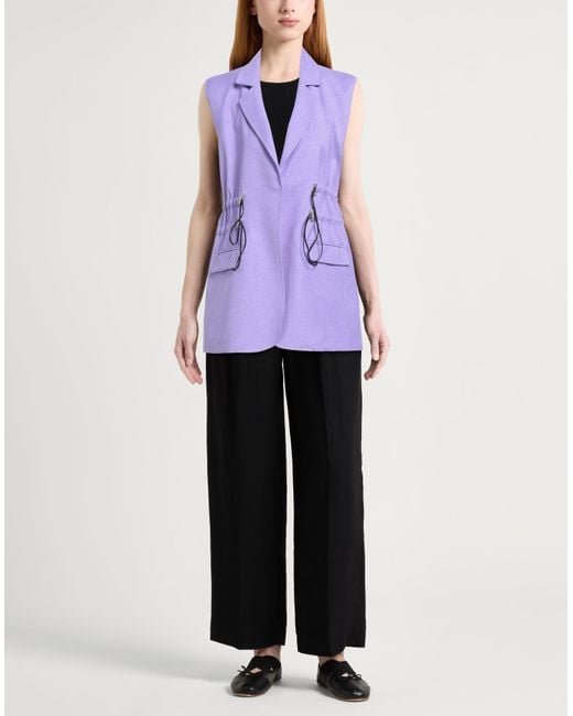 Jijil Purple Blazer Polyester