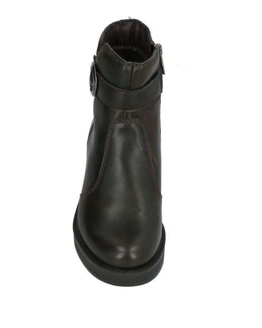 Igi&co Black Ankle Boots Goat Skin