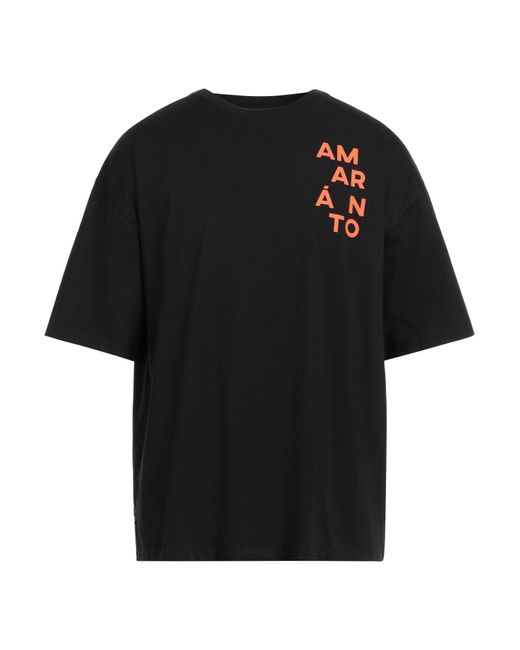 Amaranto Black T-shirt for men