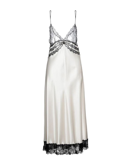 Saint Laurent White Midi Dress