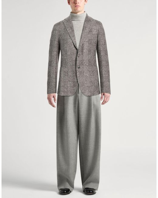 Tagliatore Gray Blazer Acrylic, Wool, Polyester for men