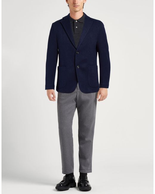 Stilosophy Blue Blazer Rayon, Polyester, Polyamide for men