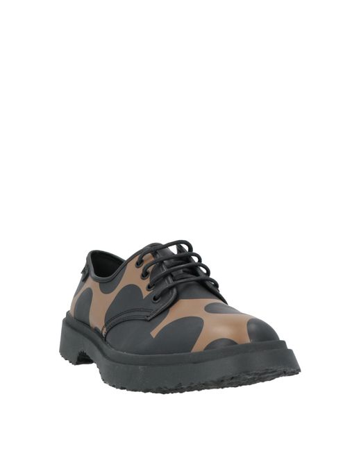Camper Gray Lace-Up Shoes Leather for men