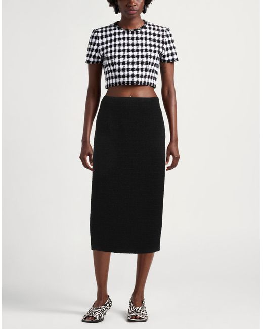 Alessandra Rich Black Midi-Rock