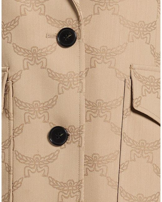 MCM Natural Sand Blazer Wool, Polyester