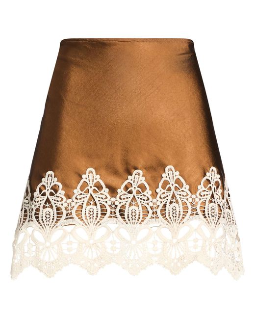 Haveone Natural Mini Skirt Polyester