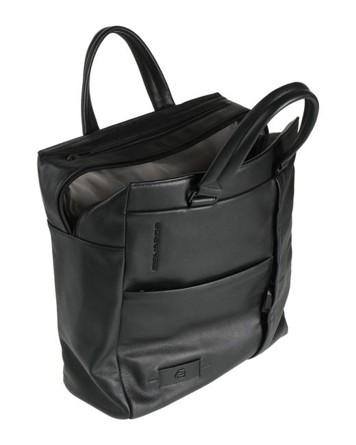 Piquadro Black Handbag Cow Leather, Eva (Ethylene for men