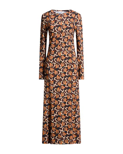 Maliparmi Natural Maxi Dress Viscose, Elastane