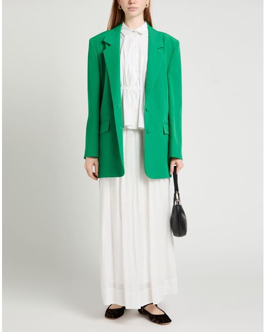 Yes London Green Blazer Polyester, Elastane