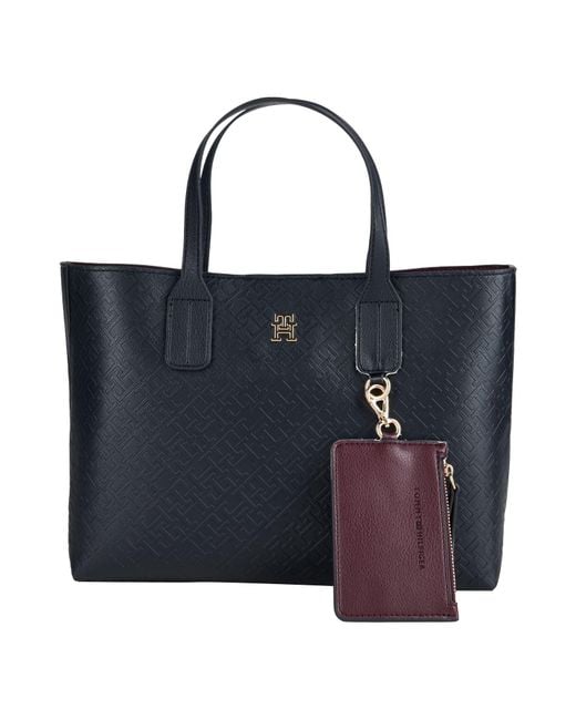 Tommy Hilfiger Black Midnight Handbag Polyurethane