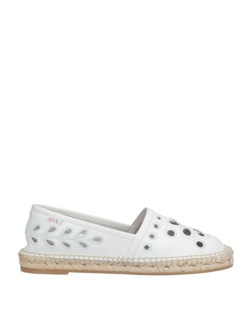 Red(v) White Espadrilles