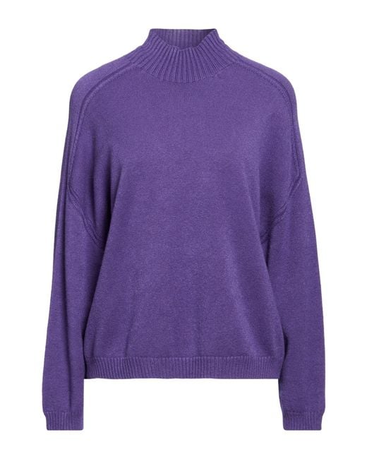 ViCOLO Purple Turtleneck Viscose, Polyester, Polyamide