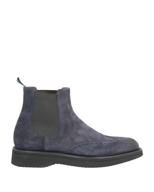 Green George Blue Ankle Boots Leather for men