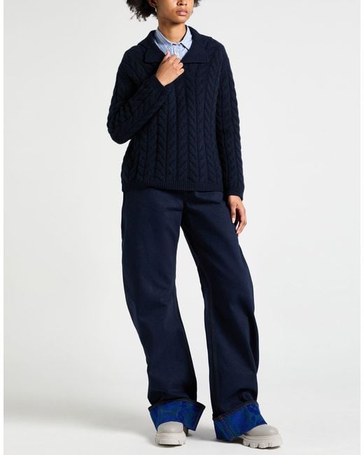 Fedeli Blue Sweaters for men