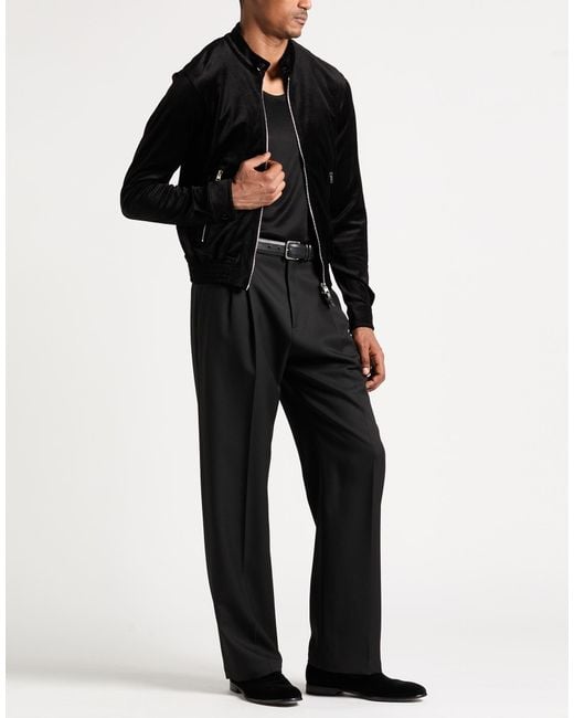 Tom Ford Black Jacket Silk, Cotton for men