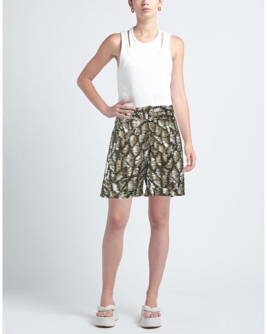 Brand Unique Green Shorts & Bermuda Shorts Cotton