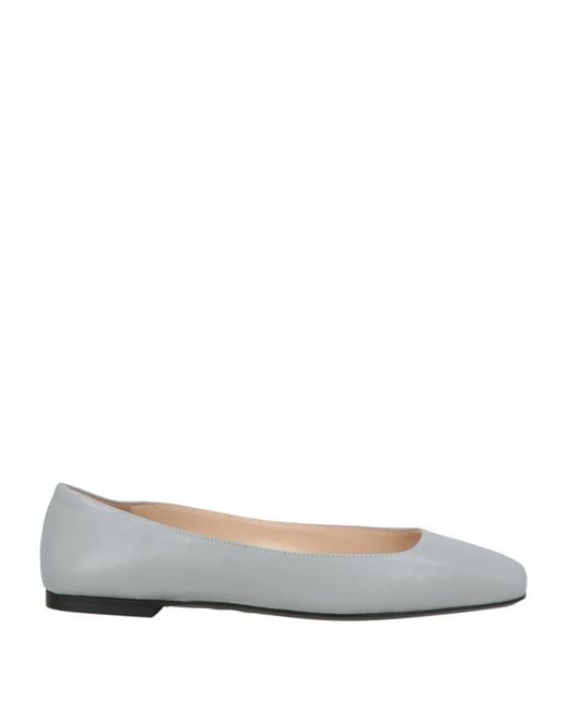 Cesare Paciotti Gray Ballet Flats