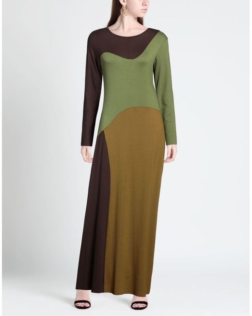 Maliparmi Green Maxi Dress