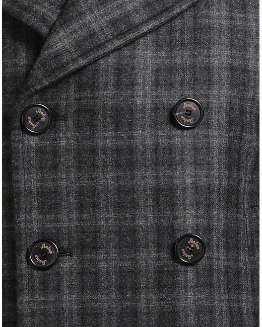 Sealup Black Coat Virgin Wool for men