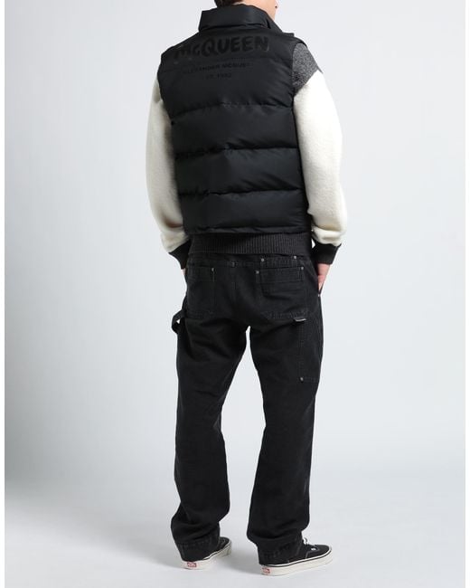 McQueen Black Down Jacket for men