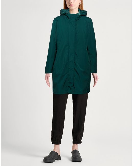 Elena Miro Green Dark Coat Polyester