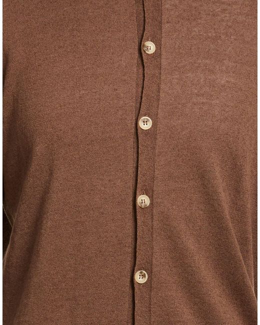 Amaranto Brown Cardigans for men
