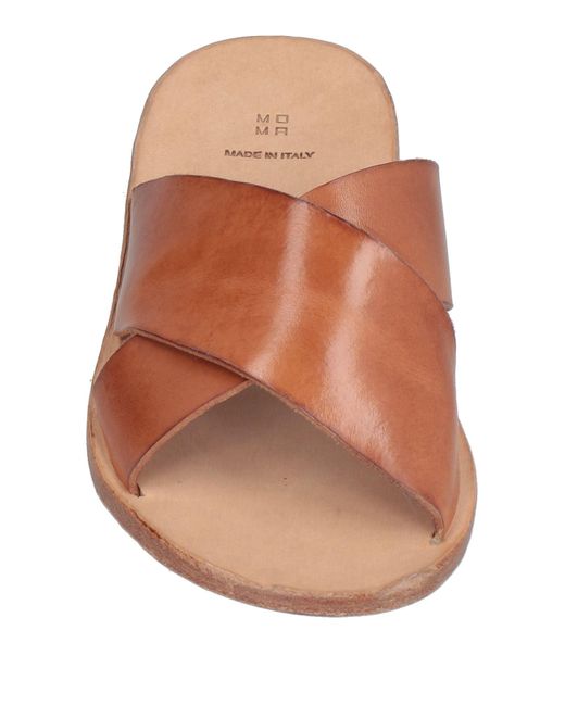 Moma Brown Sandals Cowhide for men