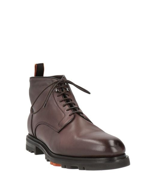 Santoni Brown Ankle Boots for men
