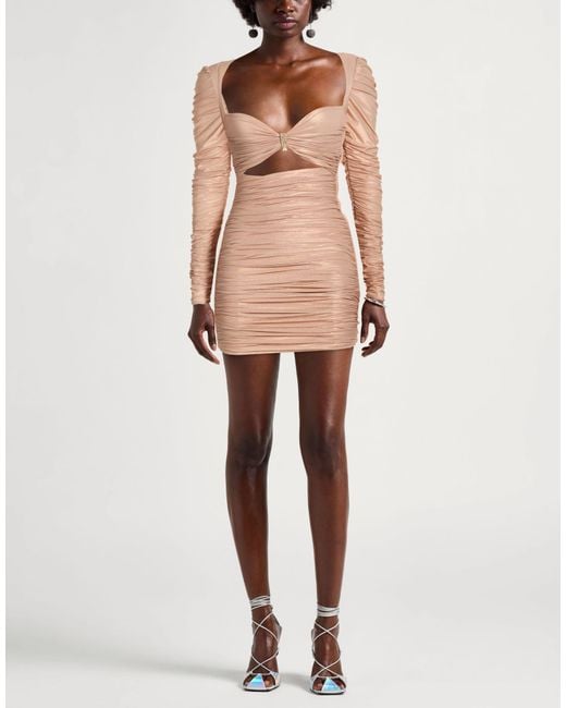 Elisabetta Franchi Natural Mini Dress