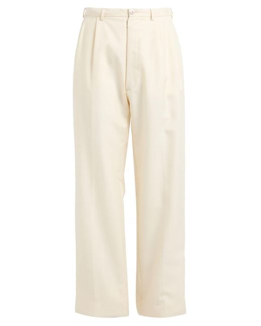 Maison Margiela Natural Pants Mohair Wool, Silk for men