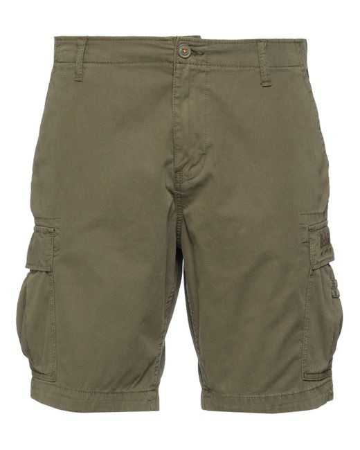Napapijri Green Shorts & Bermuda Shorts for men