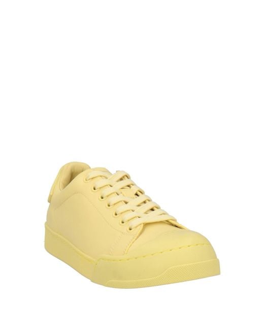 Marni Yellow Pastel Sneakers Leather