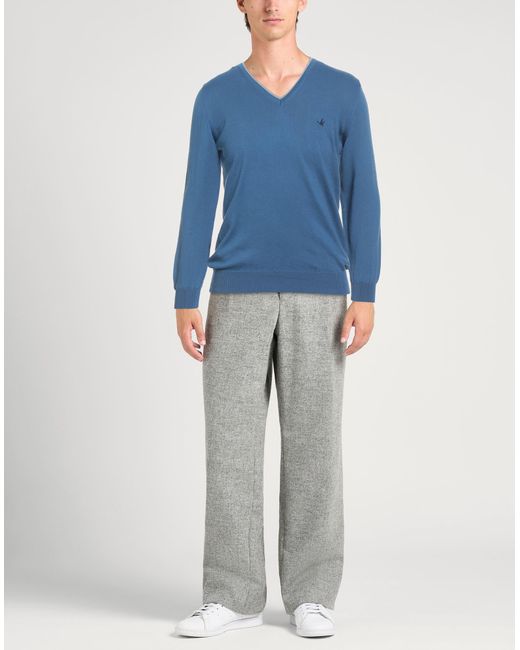 Brooksfield Blue Midnight Sweater Cotton for men