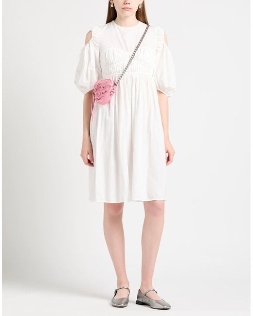 CECILIE BAHNSEN White Mini-Kleid