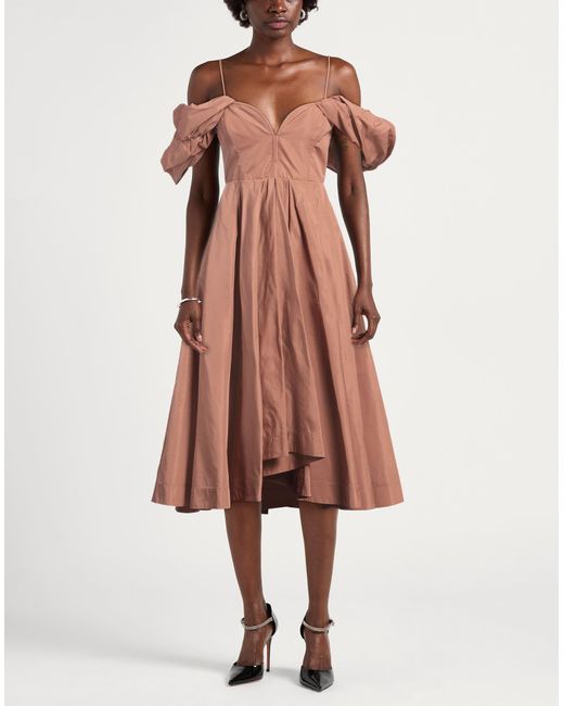 Pinko Brown Midi-Kleid