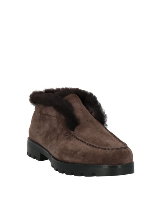 Santoni Brown Ankle Boots Leather