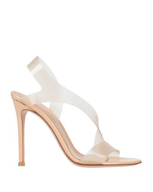 Gianvito Rossi White Blush Sandals Plastic