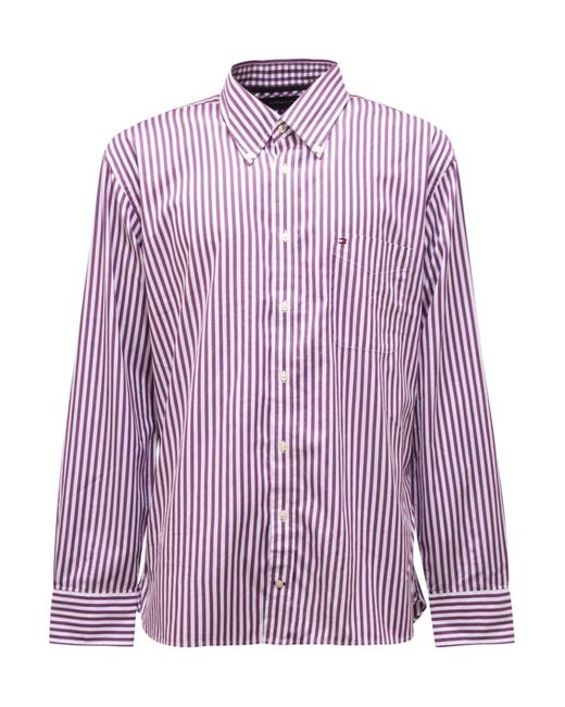 Camisa Tommy Hilfiger de hombre de color Purple