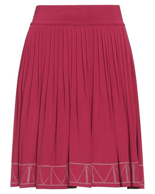 Mini-jupe Alaïa en coloris Red