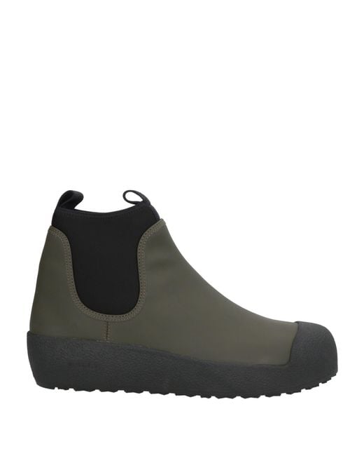 Bally Black Military Ankle Boots Calfskin for men